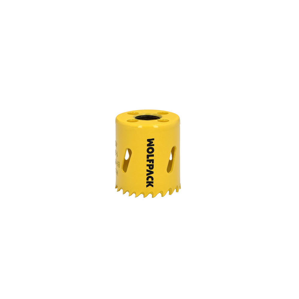 Corona Sierra Bimetal Ø 40 mm. Templado Termico, Base Reforzada. Corona Madera, Broca Agujeros Madera, Acero, Hierro, Plasticos - Imagen 3