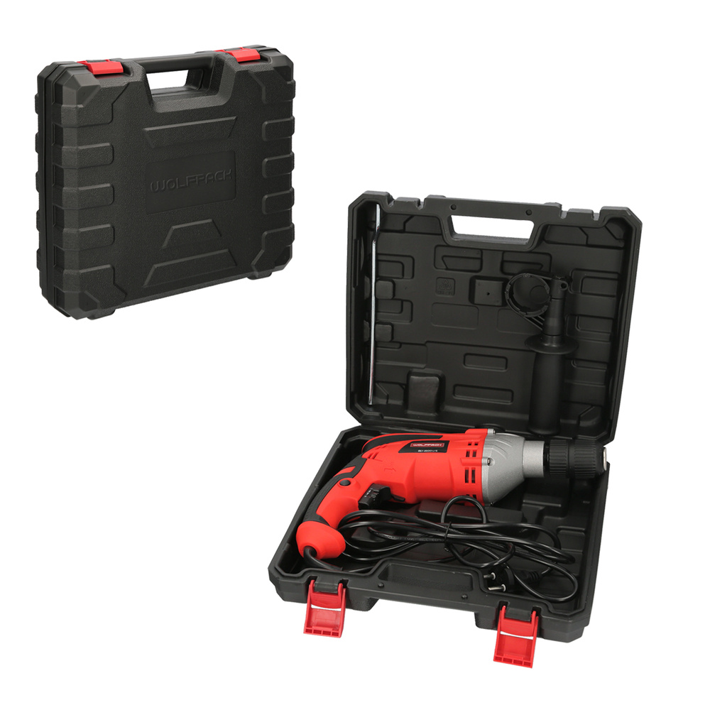 Taladro Percutor Con Variador de Velocidad 1050 Watt. Incluye Maletín, Empuñadura y Guia Metalica. - Imagen 4