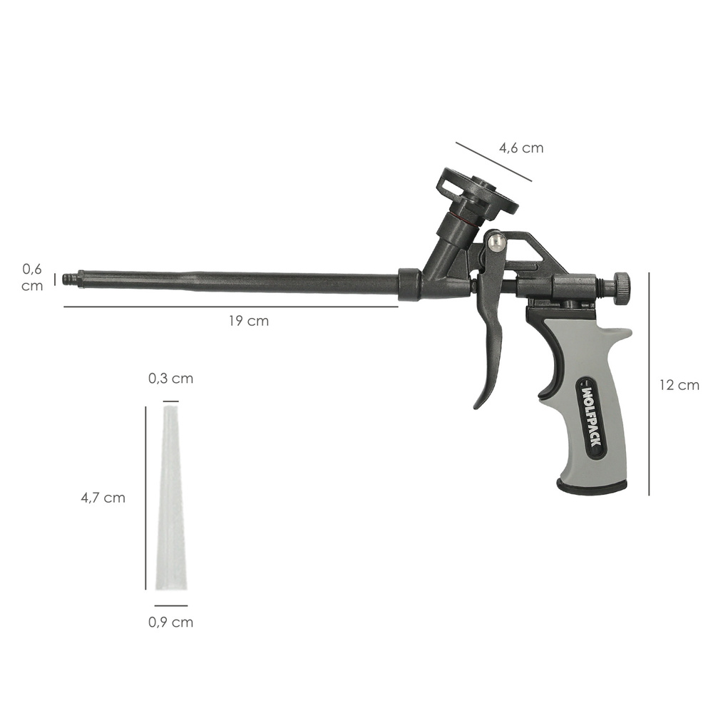 Pistola Para Espuma Poliuretano Recubriemiento Integro PTFE (Interior y Exterior) Pistola Calafatear, Rellenar, Sellar - Imagen 2