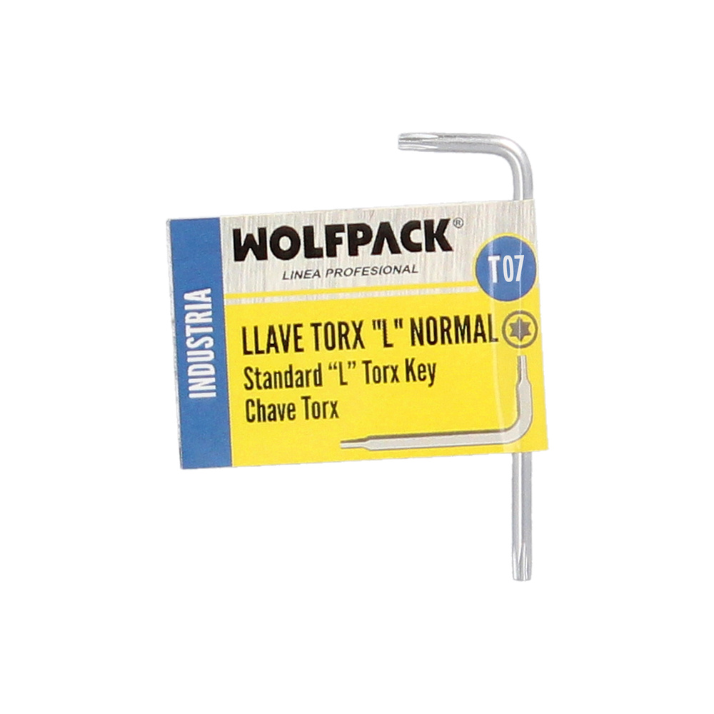 Llave Torx Standar Acero Cromo Vanadio Profesional T07 mm. Llave Estrella, Llave Allen Estrella - Imagen 5