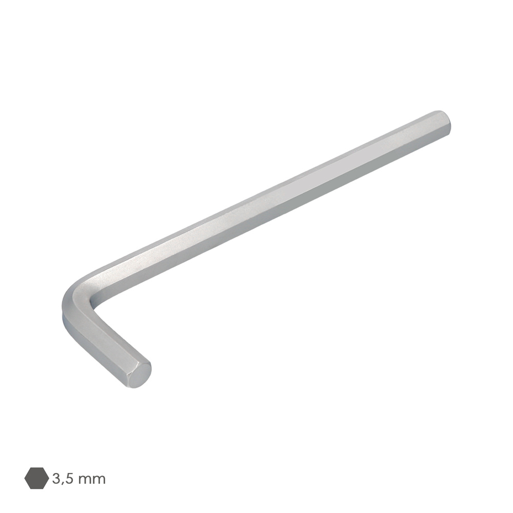 Llave Allen Larga Acero Cromo Vanadio Profesional 3,5 mm. Llave Hexagonal, Llave Allen Taller Mecanica, Llave Allen Bricolaje - Imagen 3