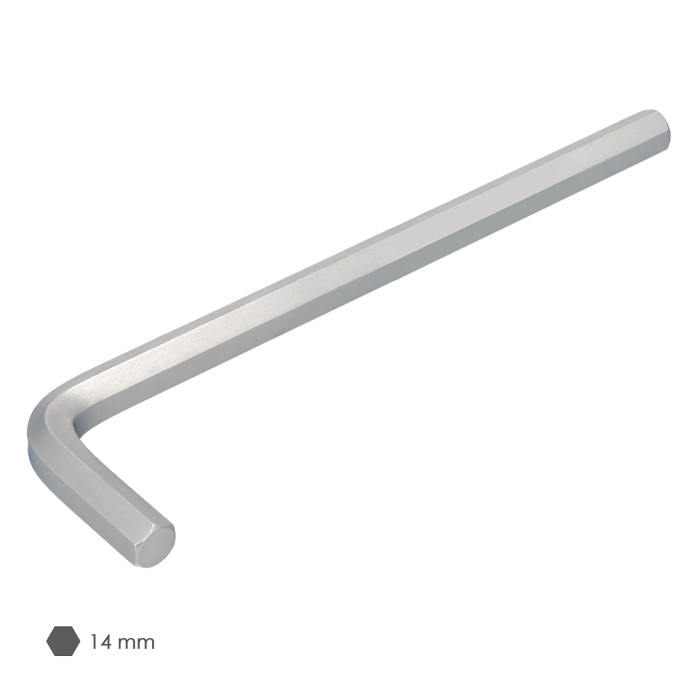 Llave Allen Larga Acero Cromo Vanadio Profesional 14,0 mm. Llave Hexagonal, Llave Allen Taller Mecanica, Llave Allen Bricolaje - Imagen 3