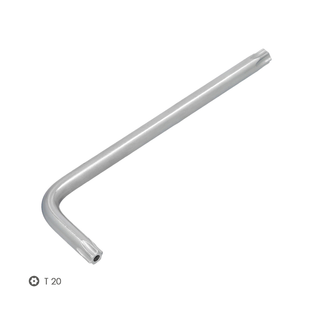 Llave Torx Inviolable Larga Acero Cromo Vanadio Profesional T20 mm. Llave Estrella, Llave Allen Estrella - Imagen 3