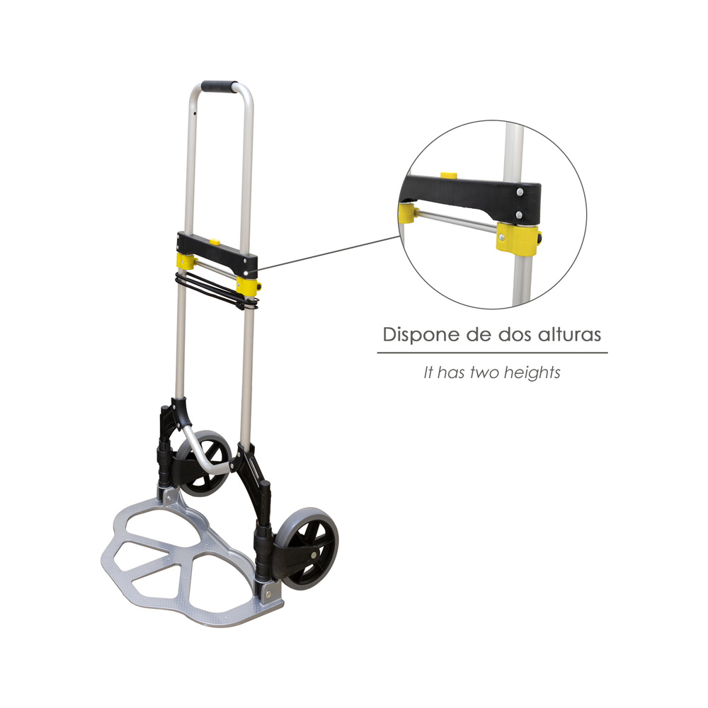 Carretilla Plegable Aluminio Portatil 80 kg. - Imagen 4