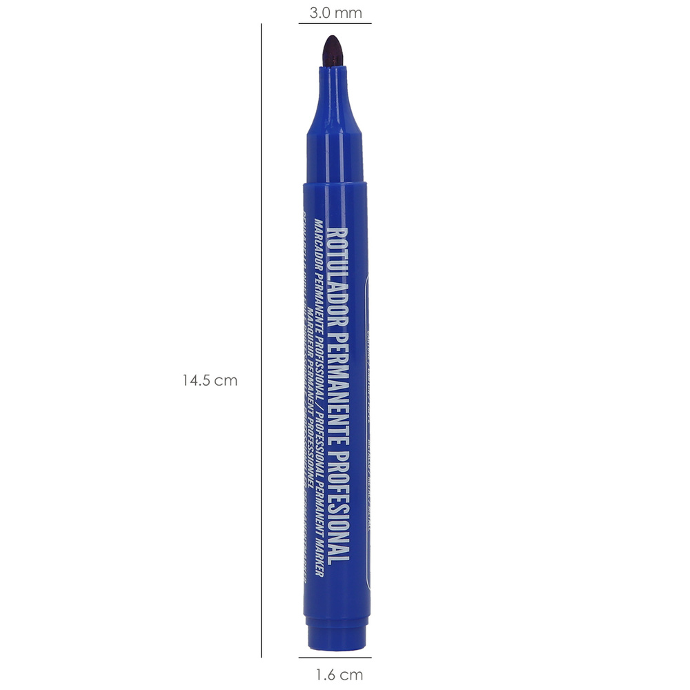 Rotulador Permanente Profesional Azul. - Imagen 2