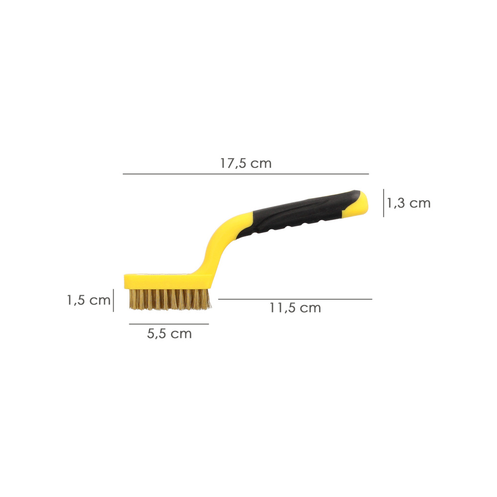 Cepillo Manual Acero Latonado Bujias | Cepillo De Puas | Cepillo Para Metales | Cepillo Abrasivo - Imagen 2