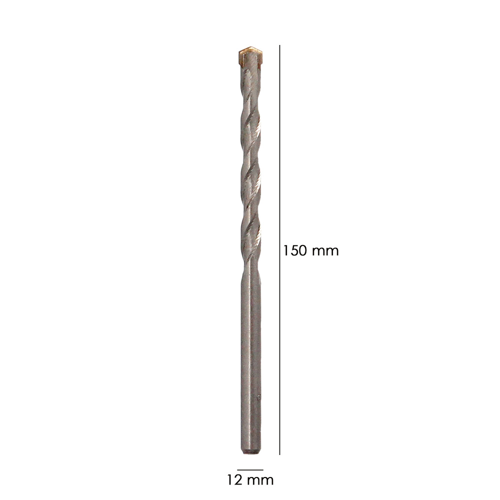 Broca Widia Piedra / Hormigón Ø 12 mm. Din 8039 Punta de Tungsteno. - Imagen 2