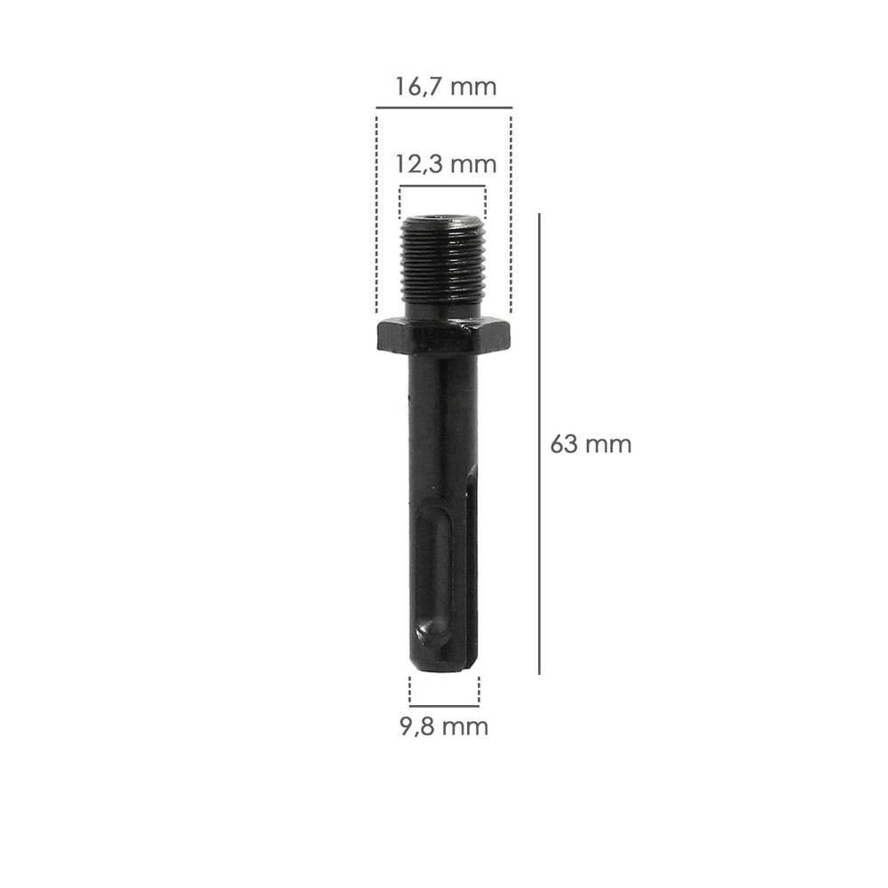 Adaptador Martillo SDS Plus A Portabrocas 1/2" mm. - Imagen 2