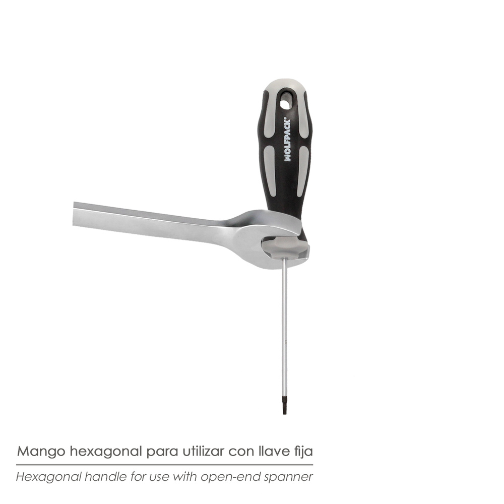 Destornillador Torx Inviolable Acero S2 Mango TPR Bimaterial. Medida T15 x Ø 5,0 x 75 mm. - Imagen 4