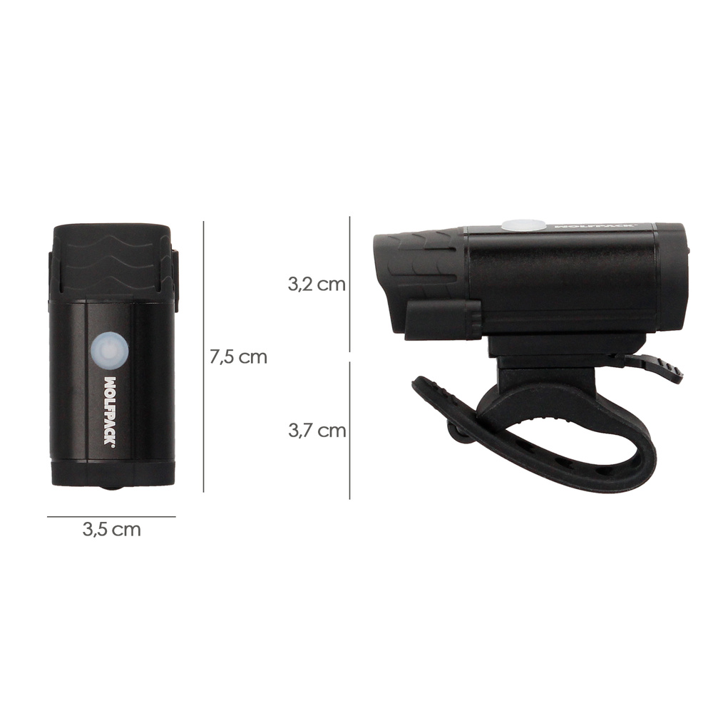 Luz Led Frontal Para Bicicleta / Patinete 400 Lumenes (5 Modos) Bateria Recargable USB - Imagen 2