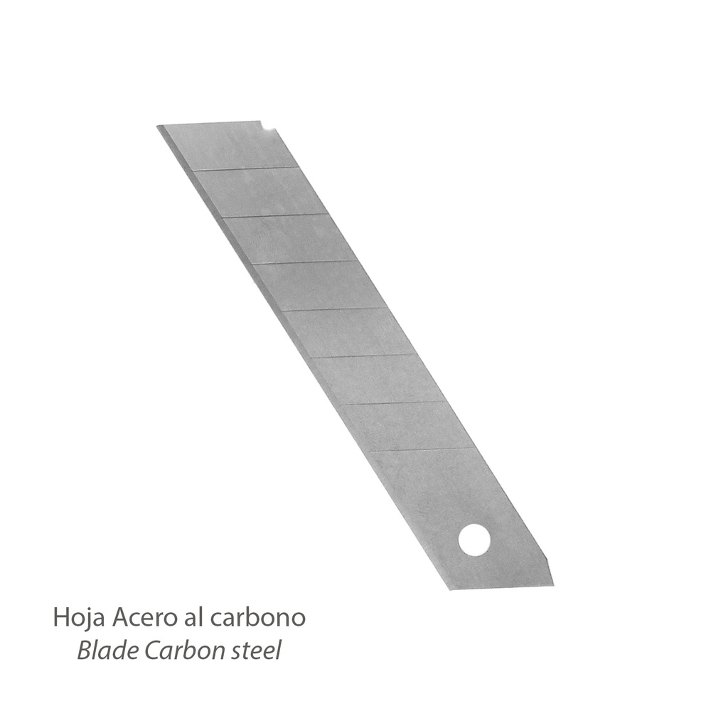 Cutter Profesional Hoja Acero Al Carbono 18 mm. Cuter Manualiadades, Cutters Trabajo, - Imagen 3