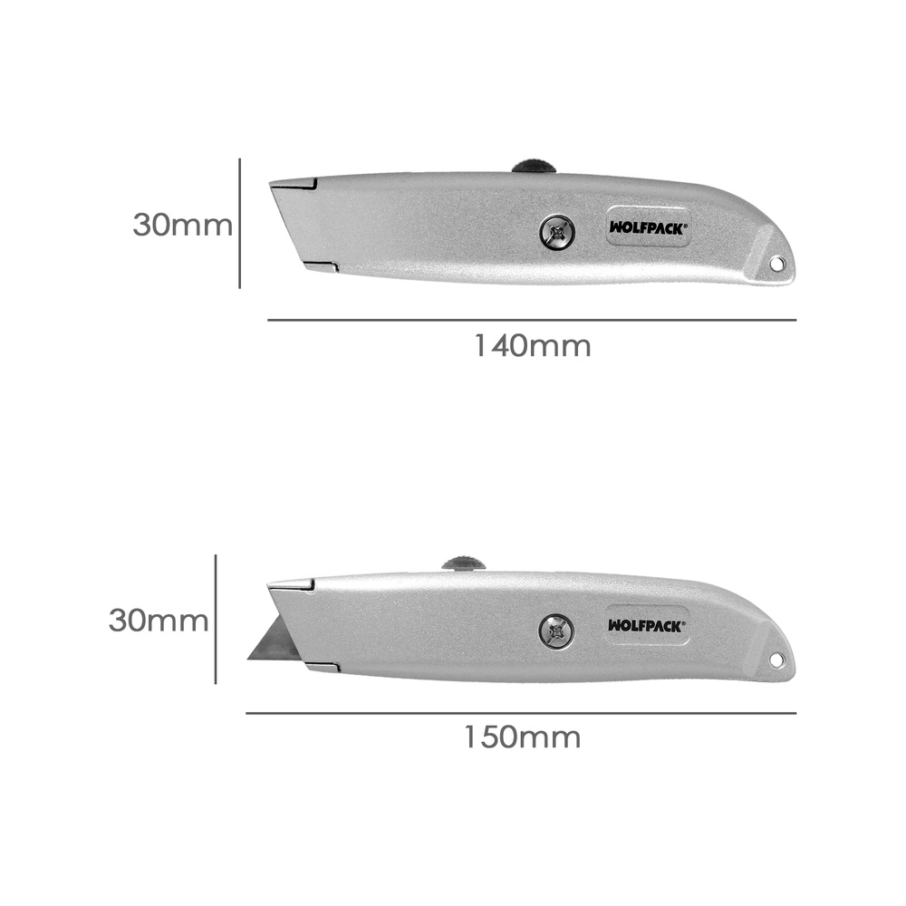 Cutter Hoja Trapezoidal Retráctil Acero Sk5 - Imagen 2