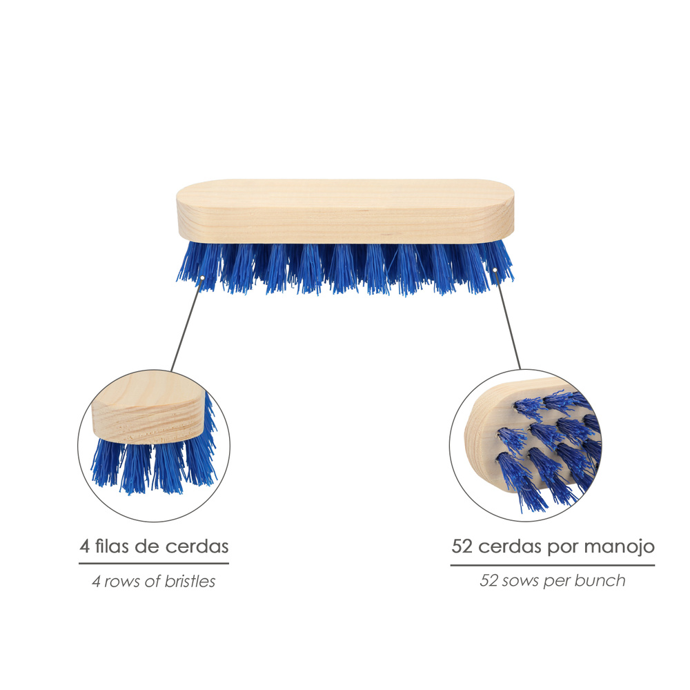 Cepillo Raices De Mano Fibra de PVC 4x9 - Imagen 3