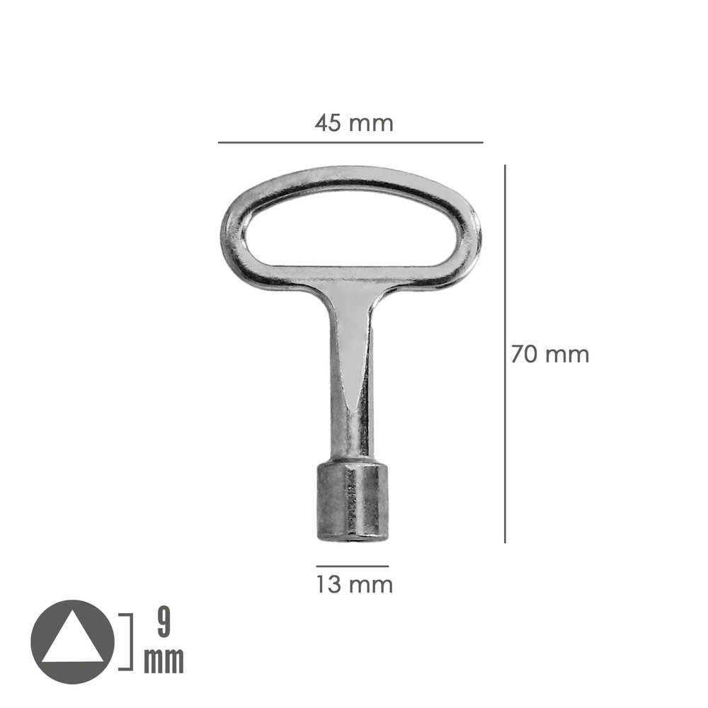 Llave Cierre Triangulo 193 9 mm. - Imagen 2