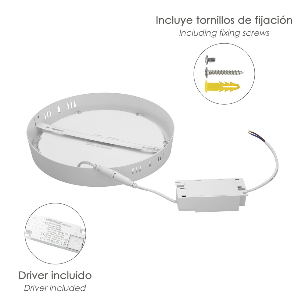 Downlight Superficie Led 20 Watt 1800 Lumenes 3000K - Imagen 5