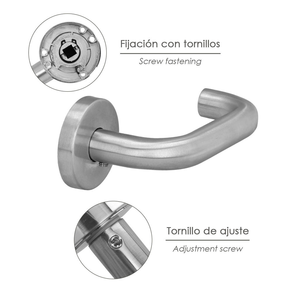 Juego Manillas Para Puertas "Rodano" - Imagen 3