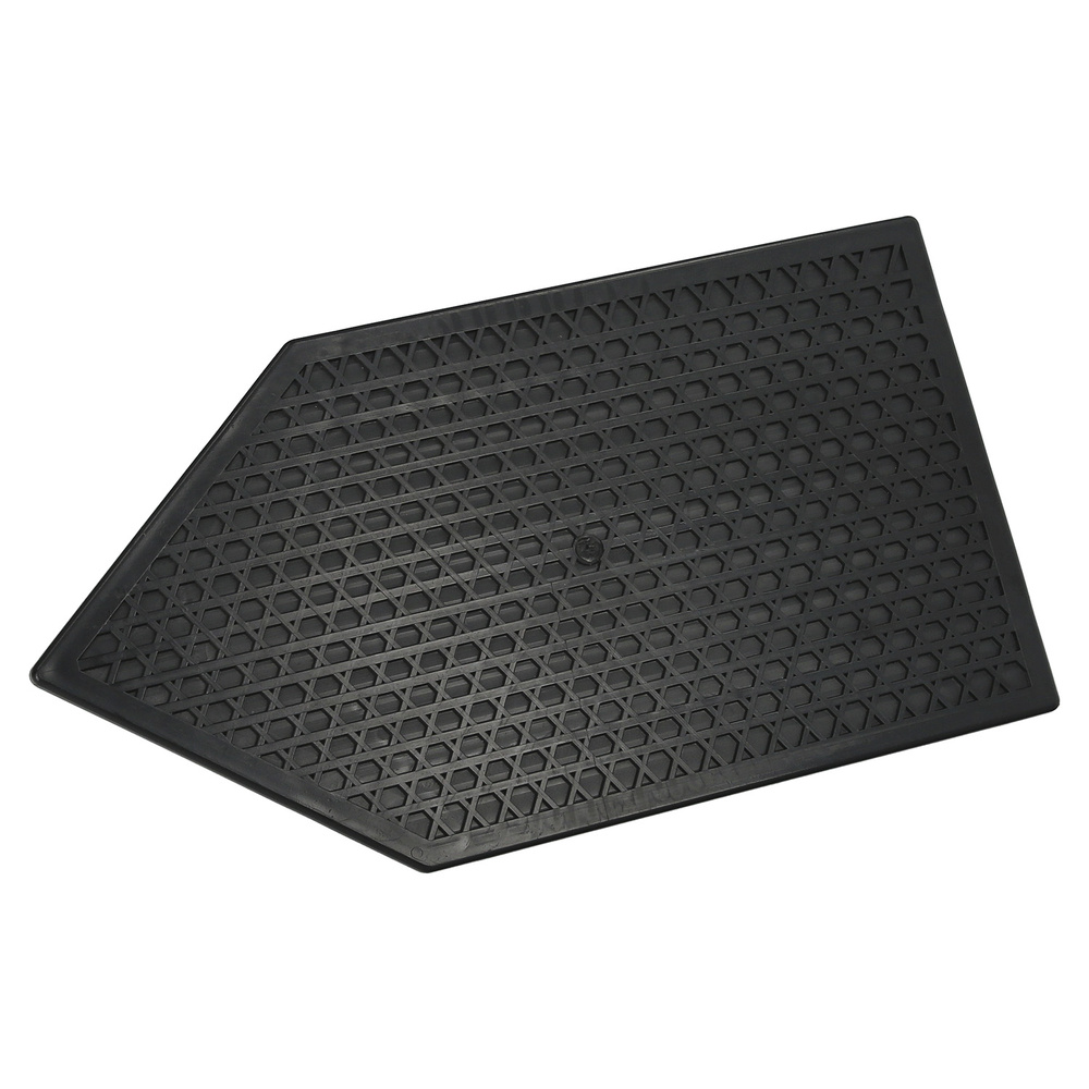 Talocha Plastico Punta Mango Redondo 26 x 14 cm. Negro Con Alveolos - Imagen 5