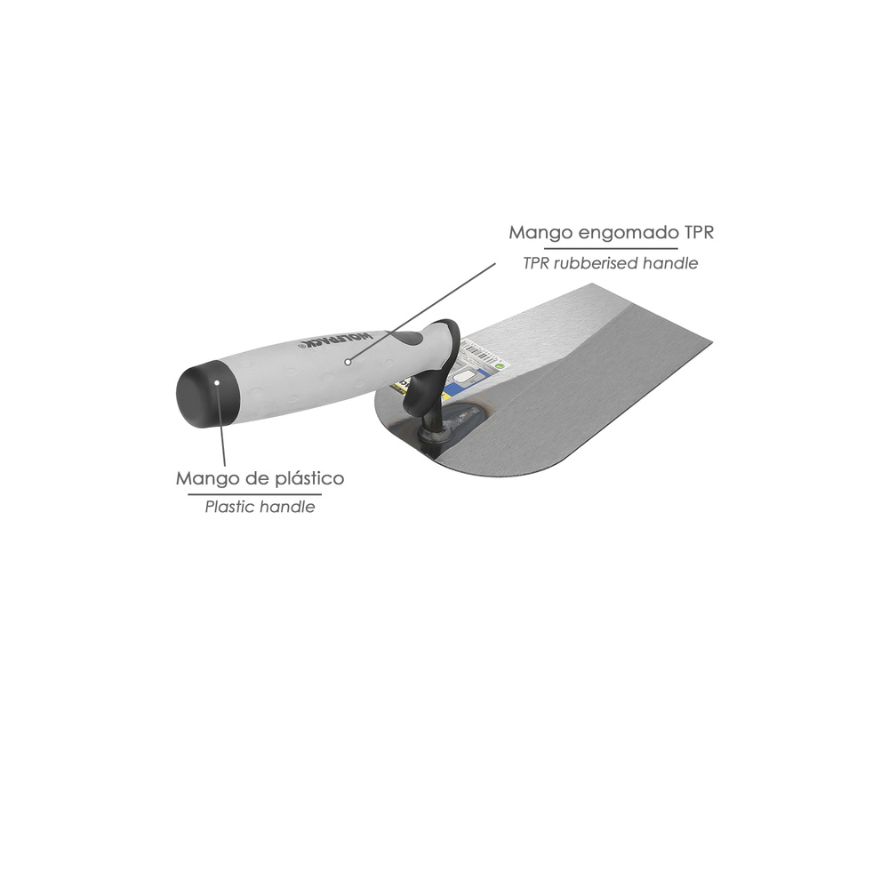 Paleta Wolfpack Plus Mango de Goma 349 180mm. - Imagen 5