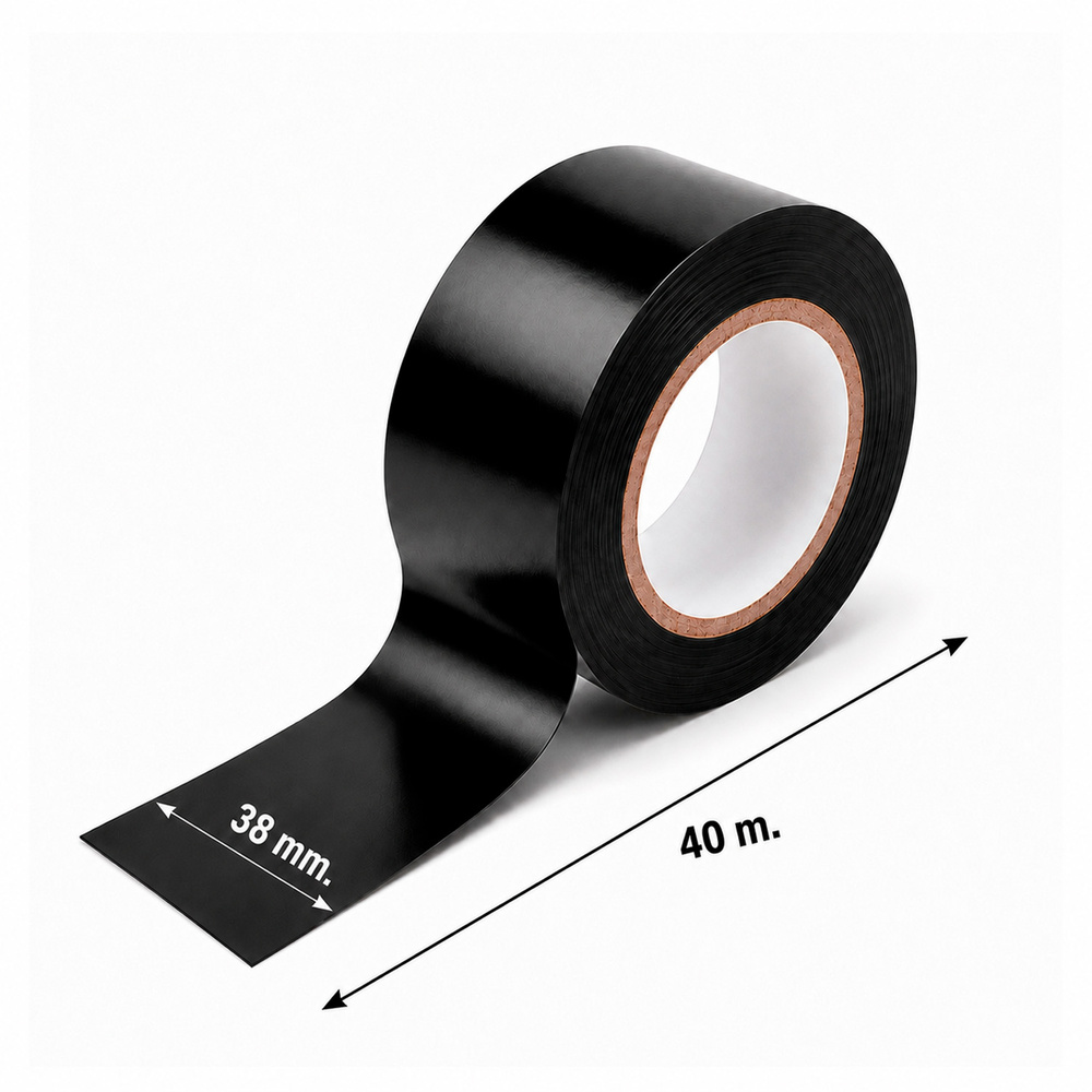 Cinta Aislante 40 m. x 38 mm. Negra Uso Doméstico - Imagen 2