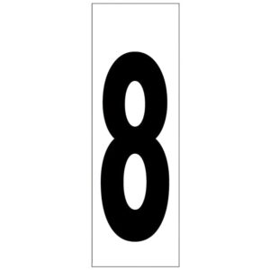 Numero Adhesivo 46x140 mm. Nº 8
