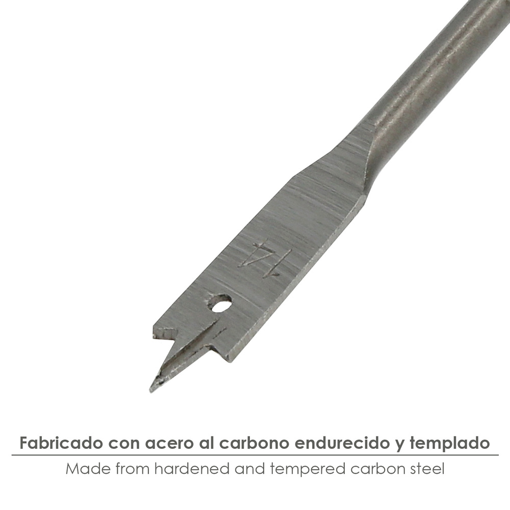 Broca Plana Madera 3 Puntas Wolfpack 14,00 mm. - Imagen 3