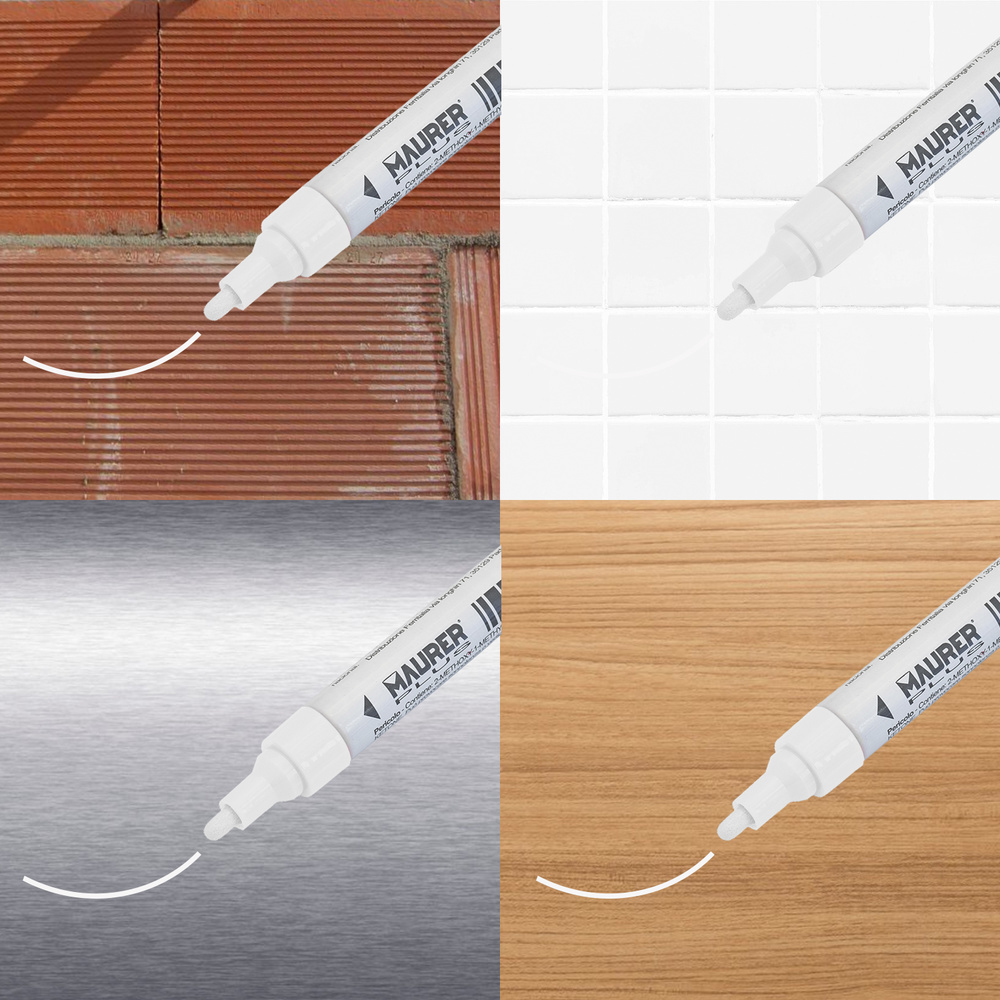 Rotulador Marcador Obra Profesional Pintura Permanente Blanco - Imagen 3