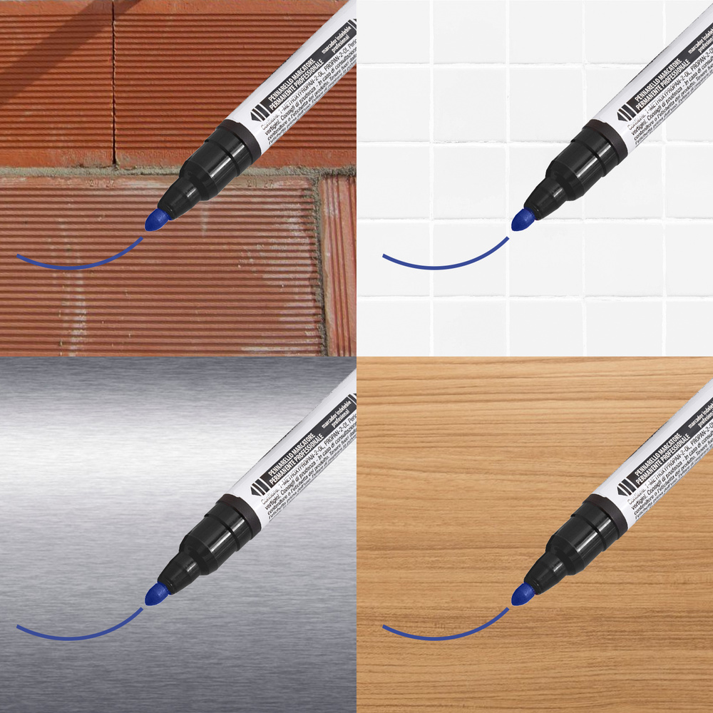 Rotulador Permanente Profesional Azul - Imagen 2