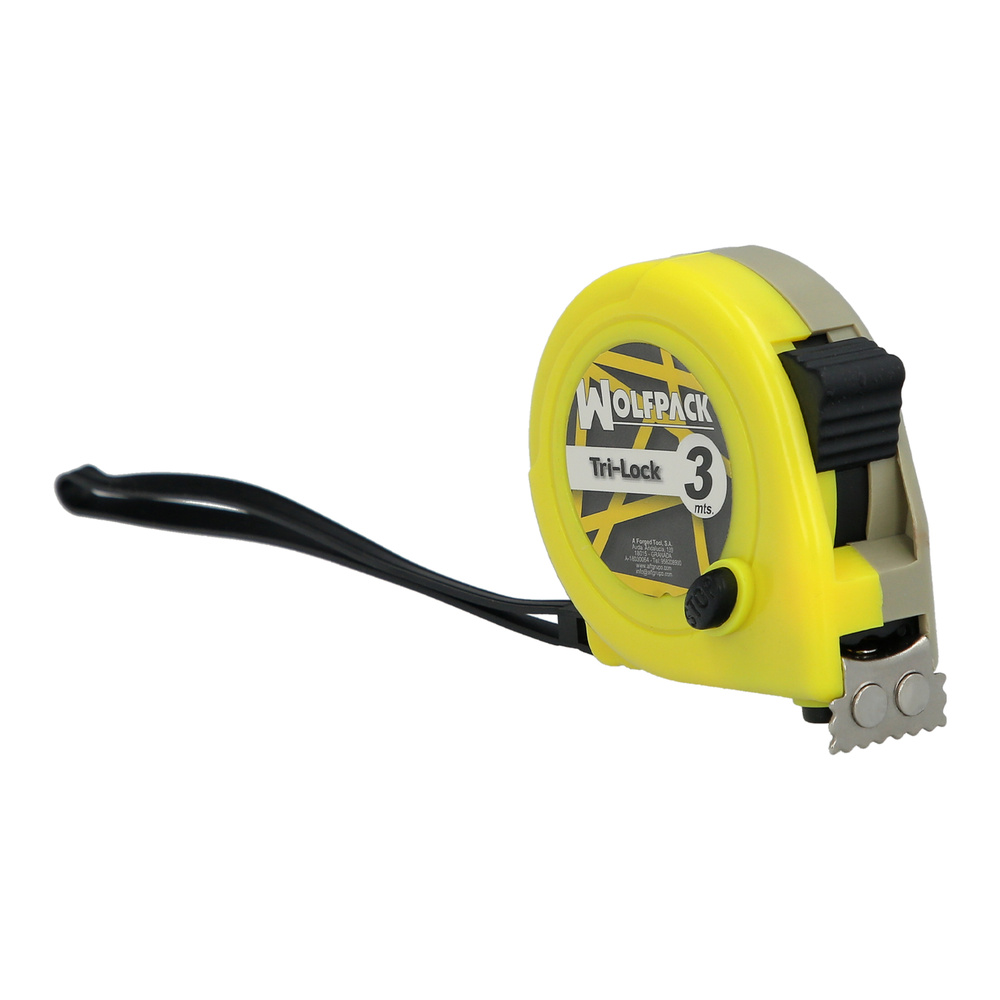 Flexometro Magnético Amarillo Con Freno 3 Metros / 16 mm.
