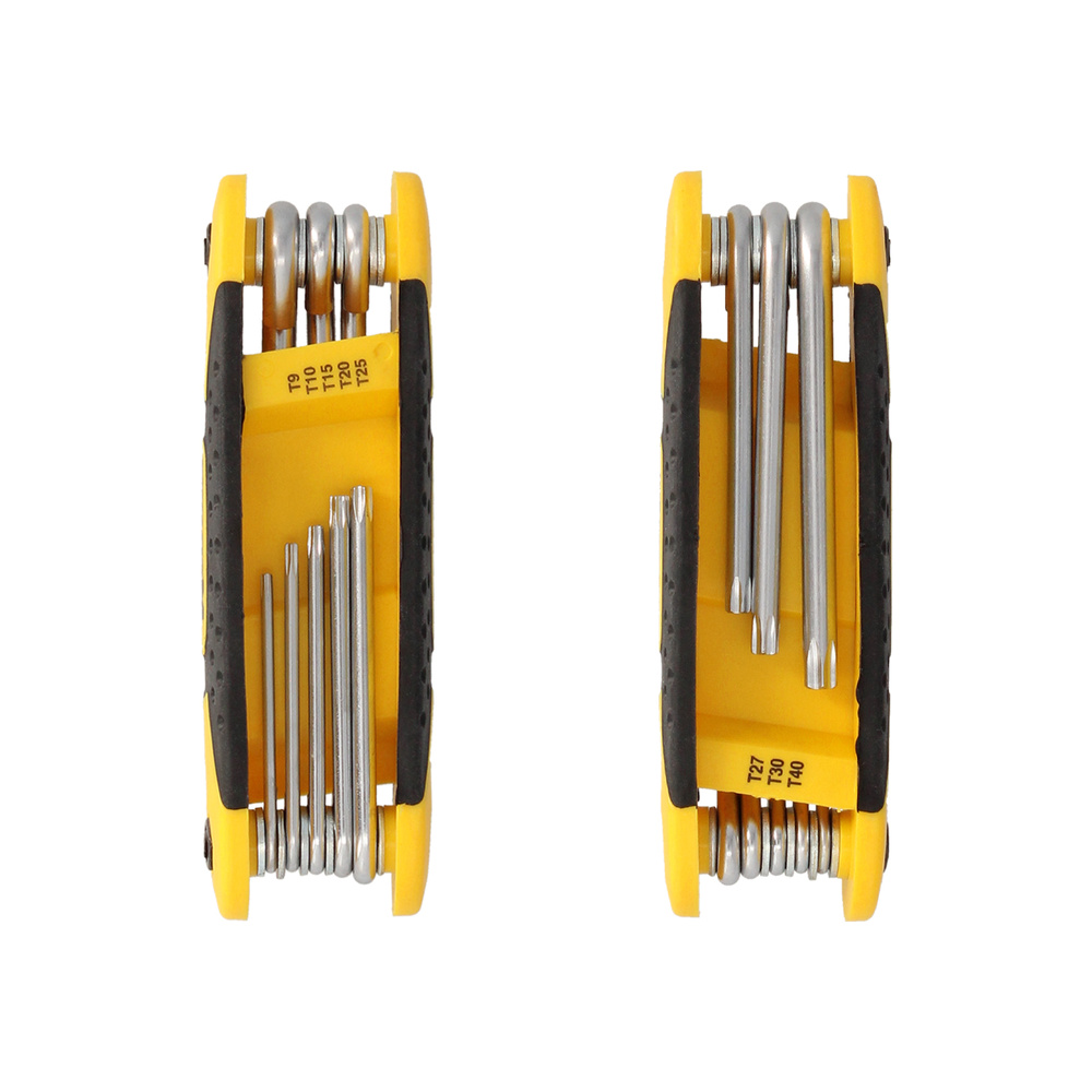 Juego Llaves Torx Plegable 8 Piezas Inviolable, Llave Torx Hexagonal, Llave Estrella, Llave Allen Estrella - Imagen 4