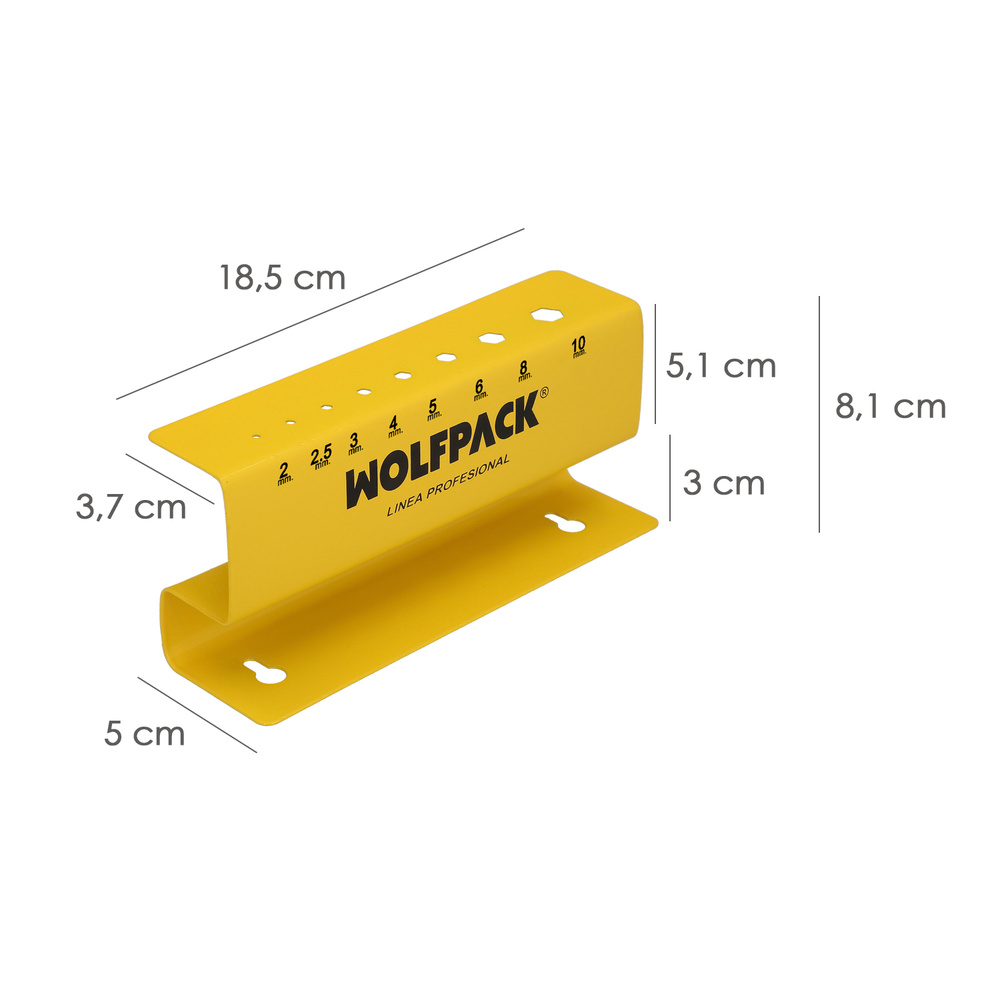 Soporte Para Llaves Allen Mango T Con Capacidad Para 8 Llaves, Organizador Llaves Allen - Imagen 3