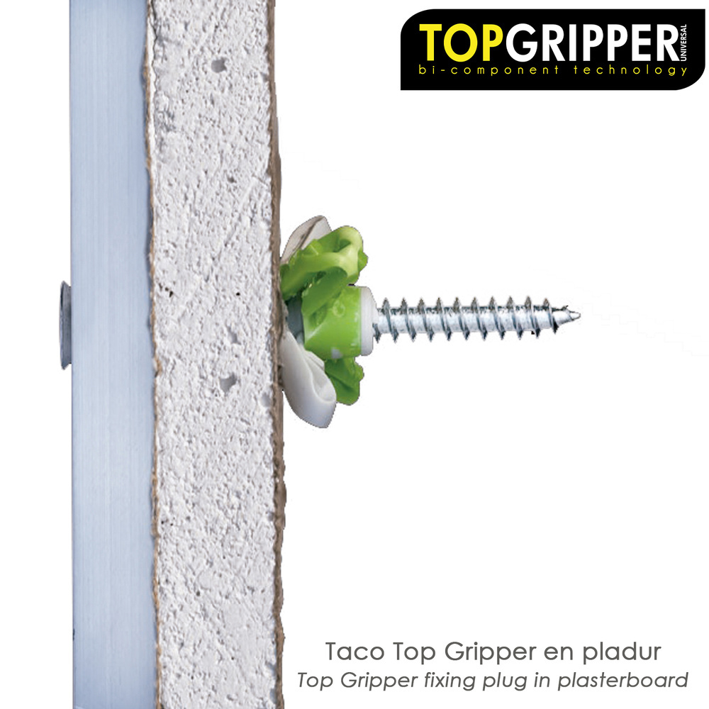 Taco Topgripper Bimaterial Ø 8 mm. (Caja 100 unidades) Taco Anclaje Universal, Taco Hormigon, Taco Pladur, Taco Ladrillo - Imagen 4
