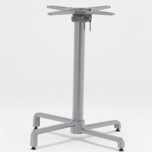 Base de mesa BAHIA, abatible, aluminio fundido, plata