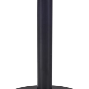 Base de mesa BOMBAY, tubo redondo, negra, base de acero de 8 mm. 45 cms de diámetro, altura 72 cms