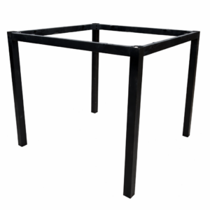 Base de mesa GETTY, metal, negro, altura 72 cms, para tableros de 80 x 80 cms