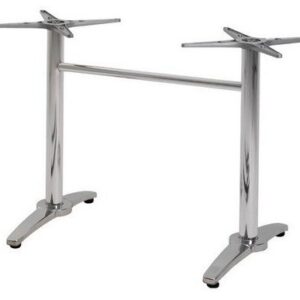 Base de mesa ROMA NEW, rectangular, inoxidable y aluminio*