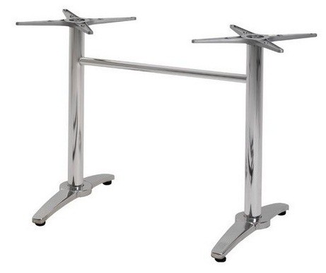 Base de mesa ROMA NEW, rectangular, inoxidable y aluminio*