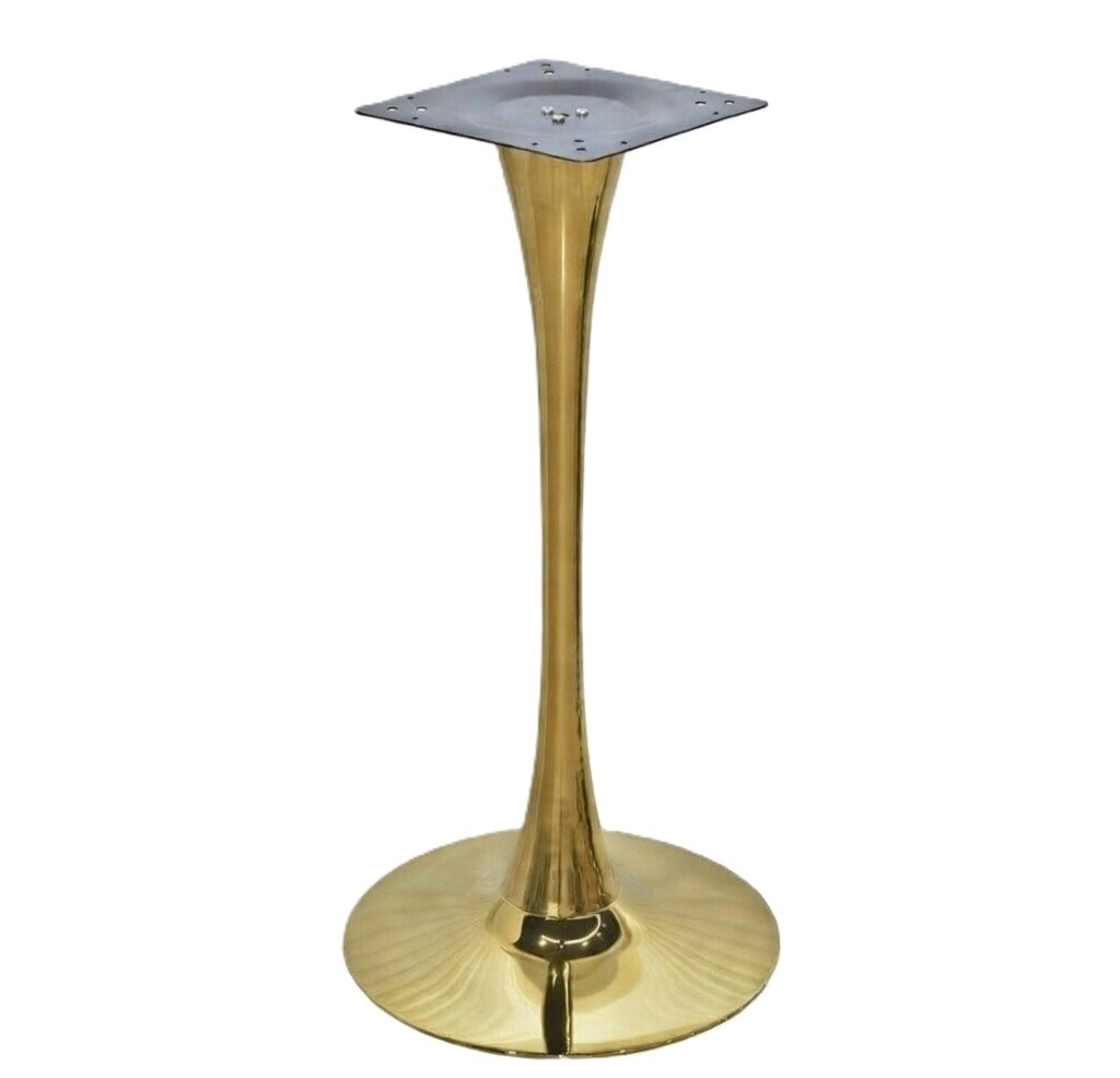 Base de mesa TULIP (SU), alta, acabado dorado, base de 50 cms de diámetro, altura 110 cms