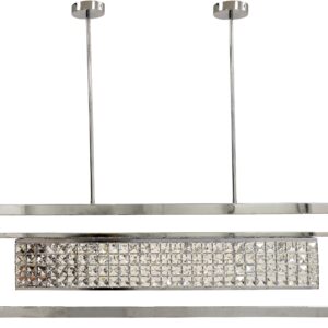 Lámpara ATRIA, colgante, metal, cristal