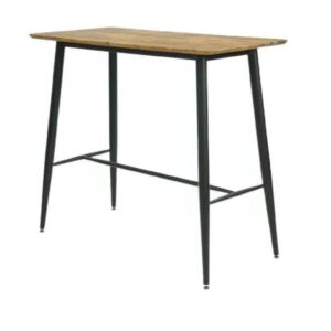 Mesa alta NITRA, metal, tapa DM 6064 vintage, 120 x 60 cms
