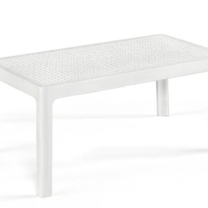 Mesa BILL, baja, polipropileno blanco, 90 x 50 cms