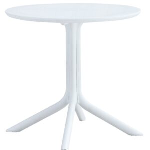 Mesa JÁVEA 97, polipropileno blanco, 80 cms de diámetro