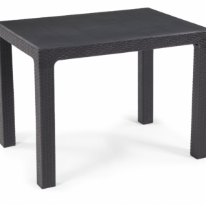 Mesa MIJAS, polipropileno antracita, 100 x 70 cms