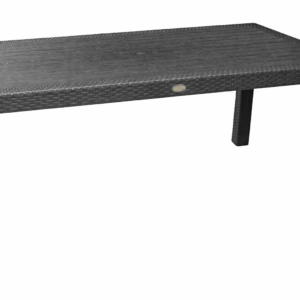 Mesa MIJAS, polipropileno antracita, 150 x 90 cms