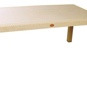 Mesa MIJAS, polipropileno capuccino, 150 x 90 cms
