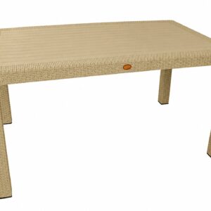 Mesa MIJAS, polipropileno moka, 150 x 90 cms