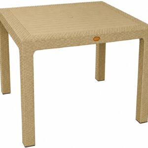 Mesa MIJAS, polipropileno moka, 90 x 90 cms
