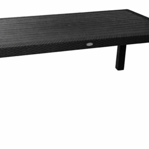 Mesa MIJAS, polipropileno negro, 150 x 90 cms