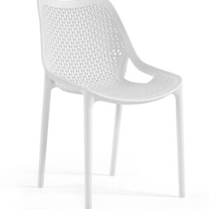 Silla BILL, apilable, polipropileno blanco*