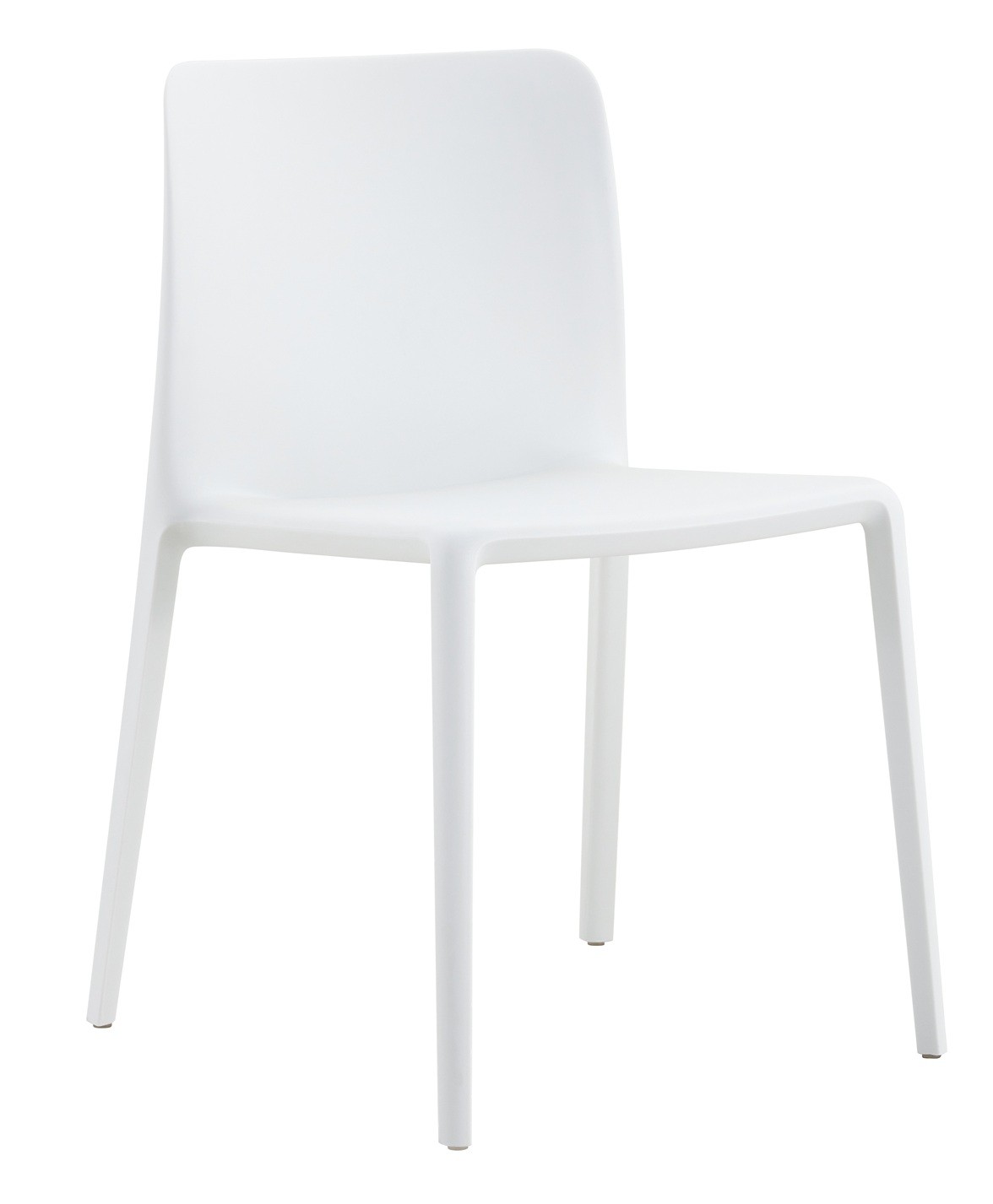 Silla CAPRICE, apilable, tratamiento anti UV, polipropileno blanco