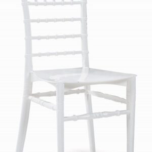 Silla CHIAVARI 77, apilable, polipropileno blanco